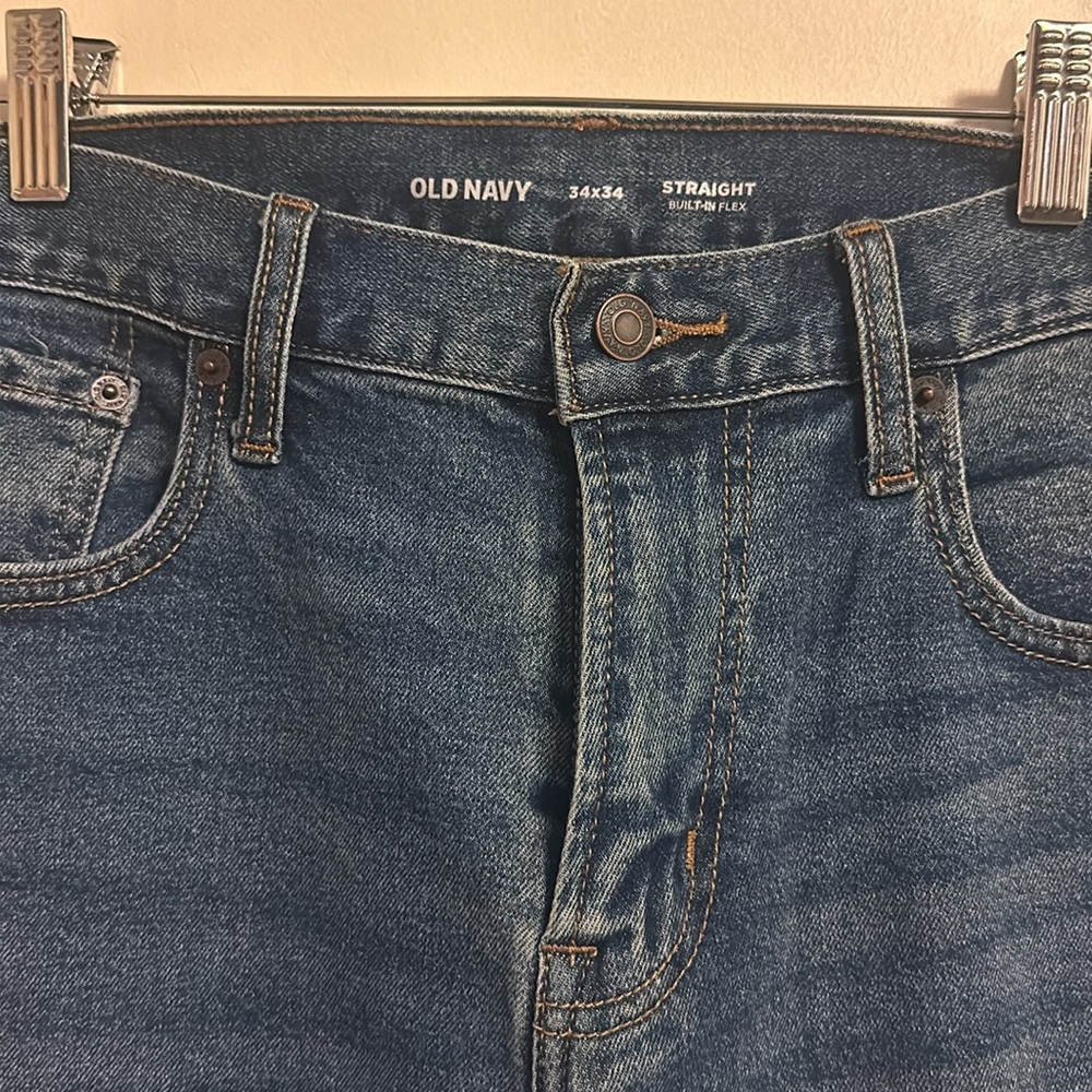 Men’s Old Navy 34x34 Blue Jeans Straight NWT
